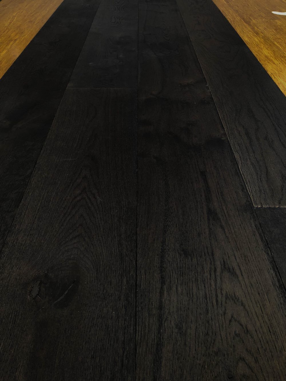 Black Oak Engineered Timber Flooring, Smoked Black Oak Wide Plank Hardwood Flooring
