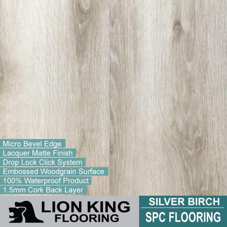 Spc Flooring With Hypoallergenic Cork Backing Premium Silver