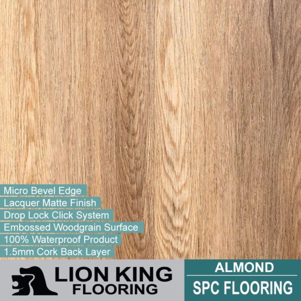 Sample Realistic Timber Looking Spc Flooring With Cork Backing